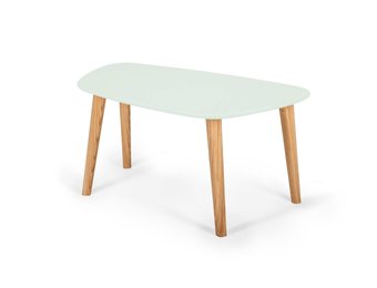 Endocarp Salontafel in Vluchtige Munt en Essenhout Poten