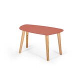 Endocarp Salontafel Antiek Roze | 68x41x40cm | Essenhout poten | FSC100% & FSCMIX gecertificeerd