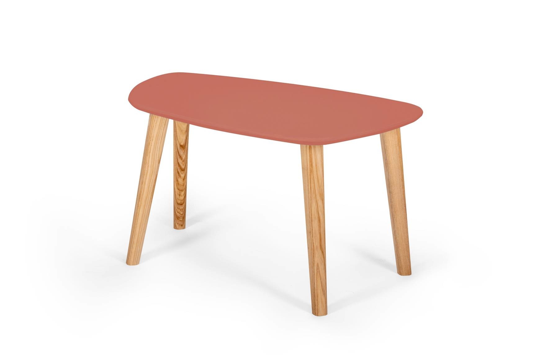 Endocarp Salontafel Antiek Roze | 68x41x40cm | Essenhout poten | FSC100% & FSCMIX gecertificeerd