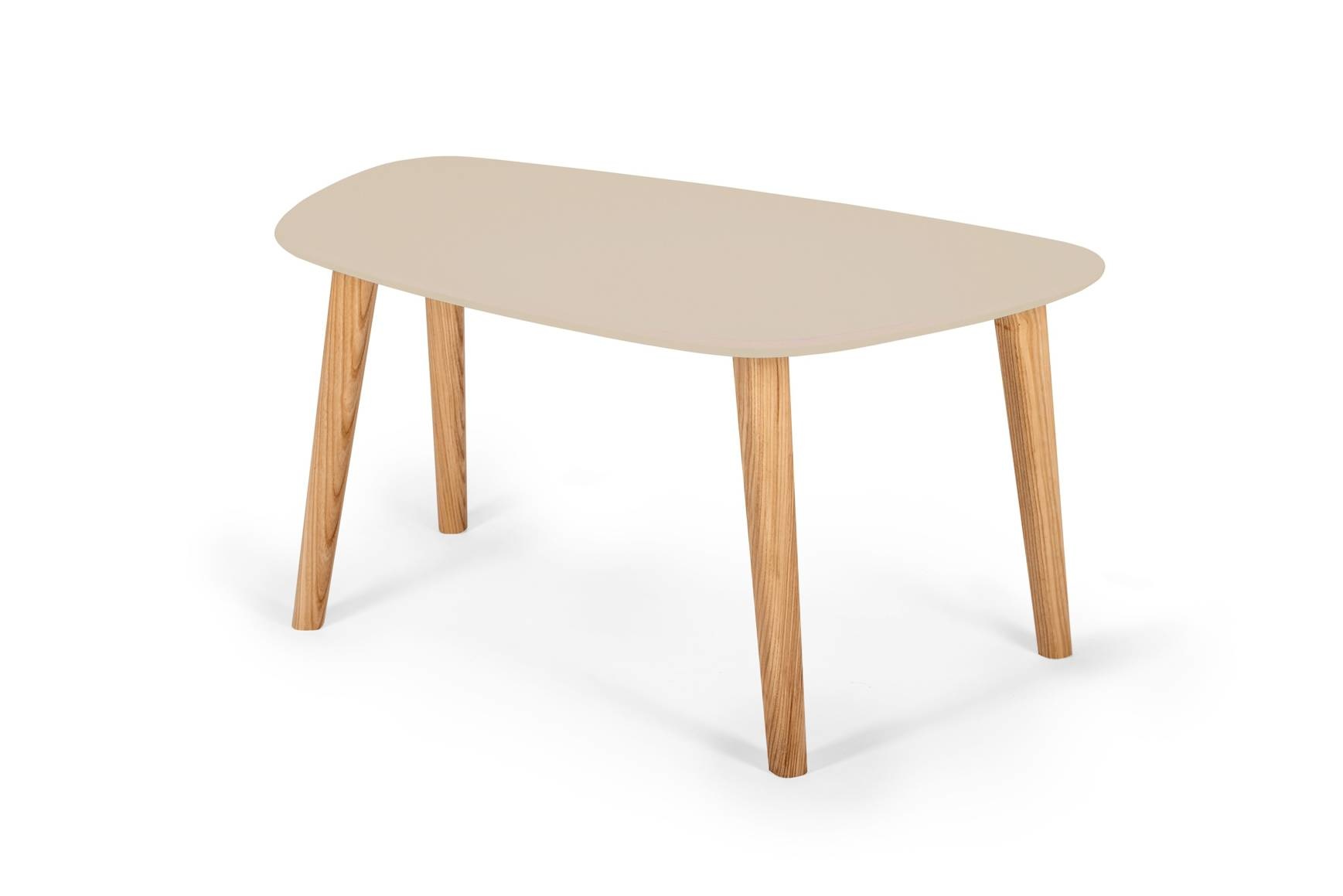 Endocarp Salontafel | Bruin Beige Gelamineerd & Gelakt MDF/Essenhout