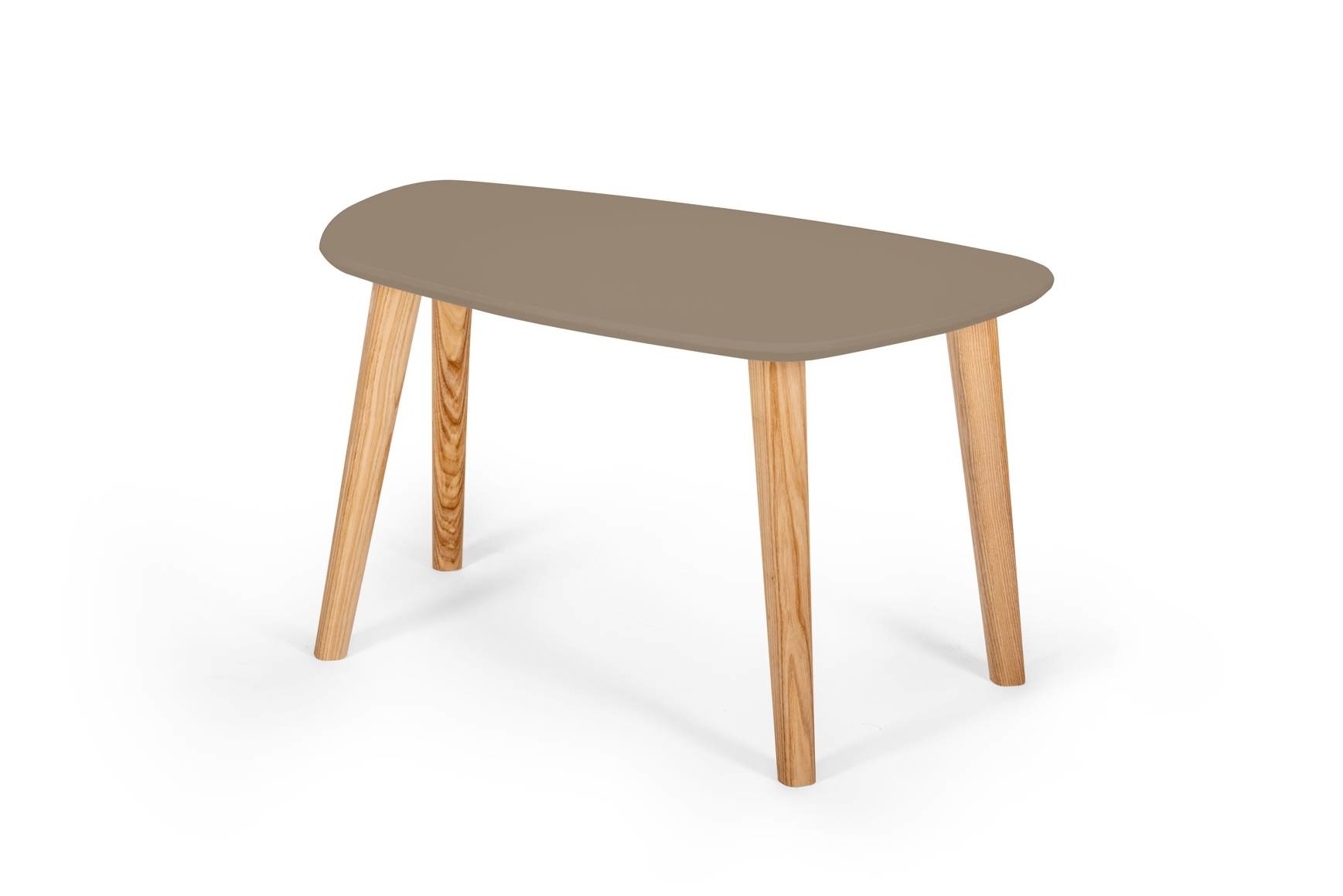 Endocarp Beverbruin Salontafel - FSC Gecertificeerd, Essenhouten Poten, 68x41x40 cm
