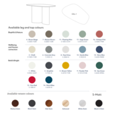 Eettafel LIM 180x100cm | Bezemyellow | Gelakt MDF & essenhout & natuurlijk fineer | FSC100% & FSCMIX