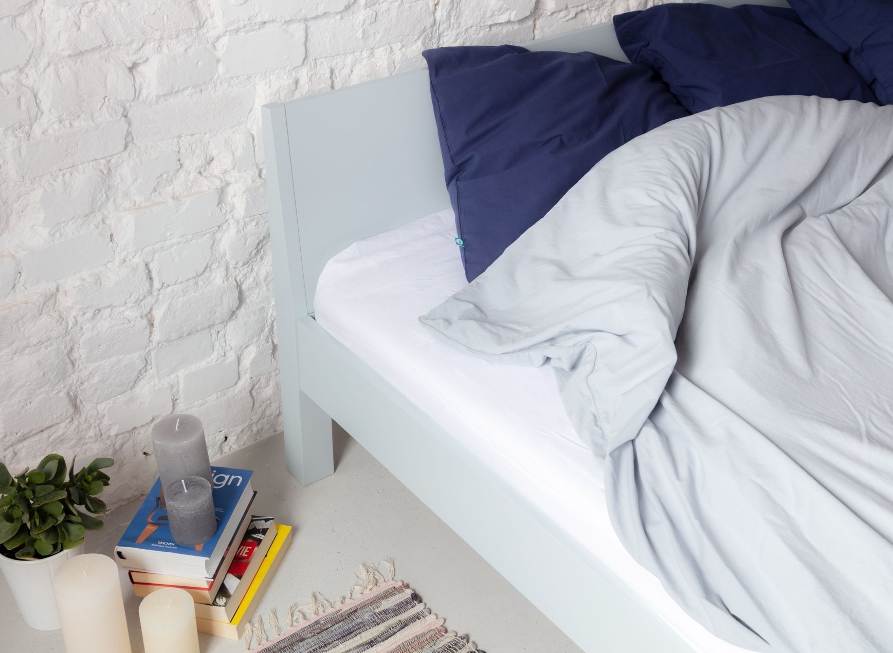 Dabi Bed - 160x220cm, wit, gelamineerd & gelakt MDF, FSC gecertificeerd