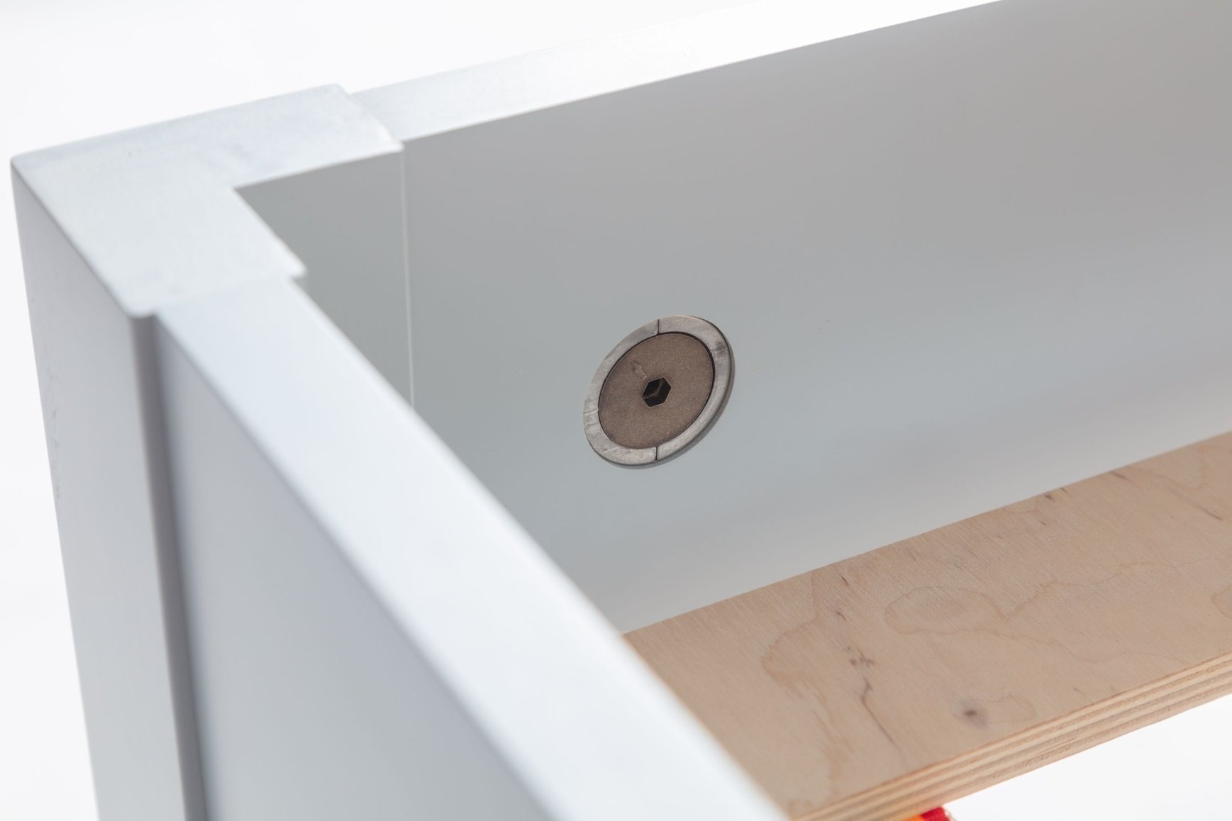 Dabi Bed - 160x220cm, wit, gelamineerd & gelakt MDF, FSC gecertificeerd
