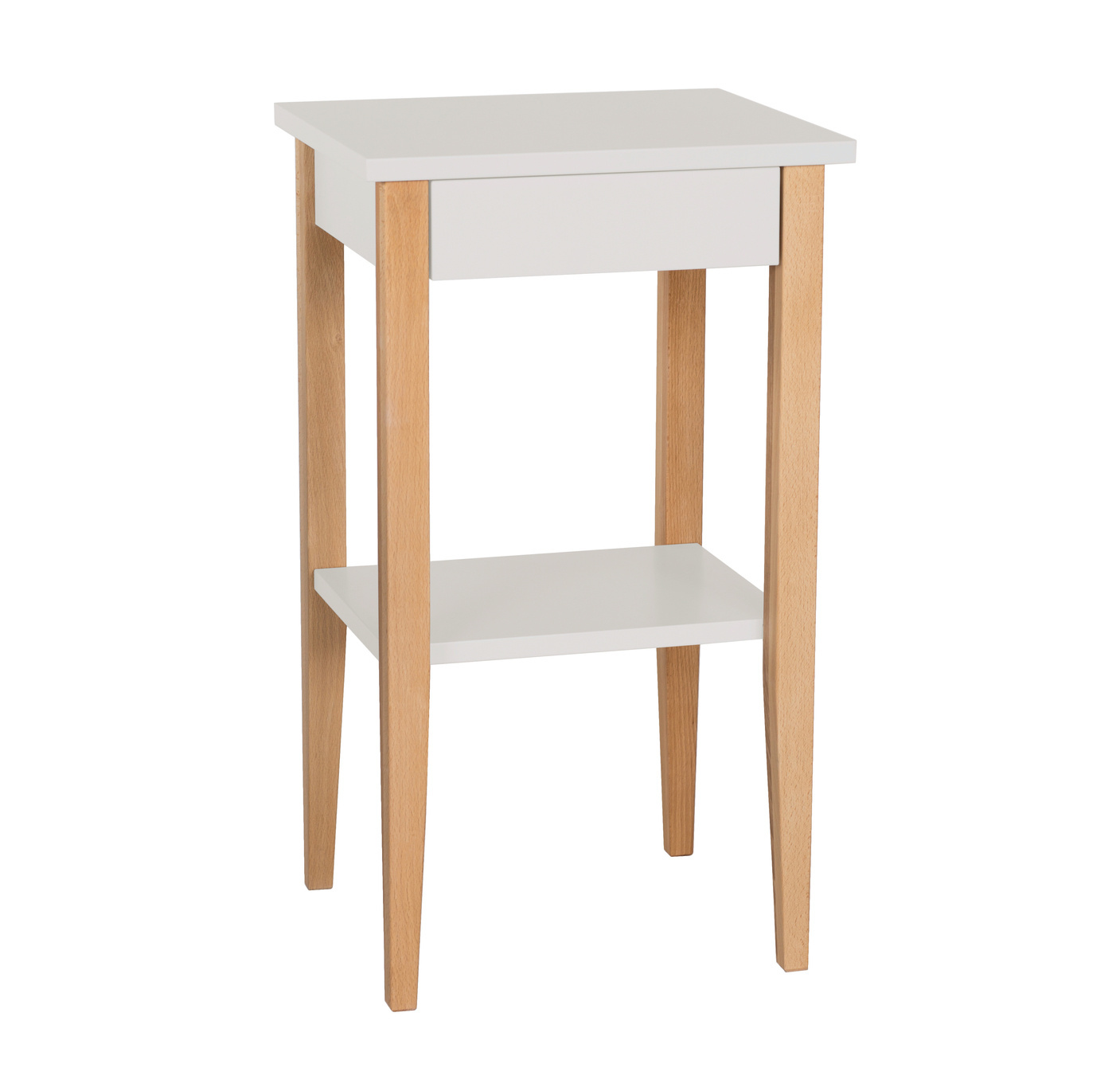 Entlik Nachtkastje - Lichtgrijs beukenhout - 40x35x70cm - FSC gecertificeerd