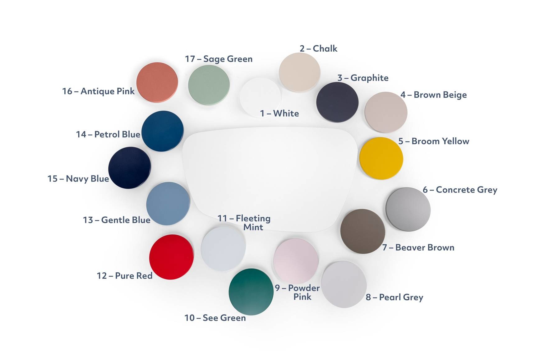 Endocarp Salontafel - Essenhout Poten, 80x48x40cm, Donkergrijs (S 4502-G)