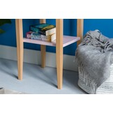 Entlik nachtkastje - rood beukenhout & MDF, FSC100%