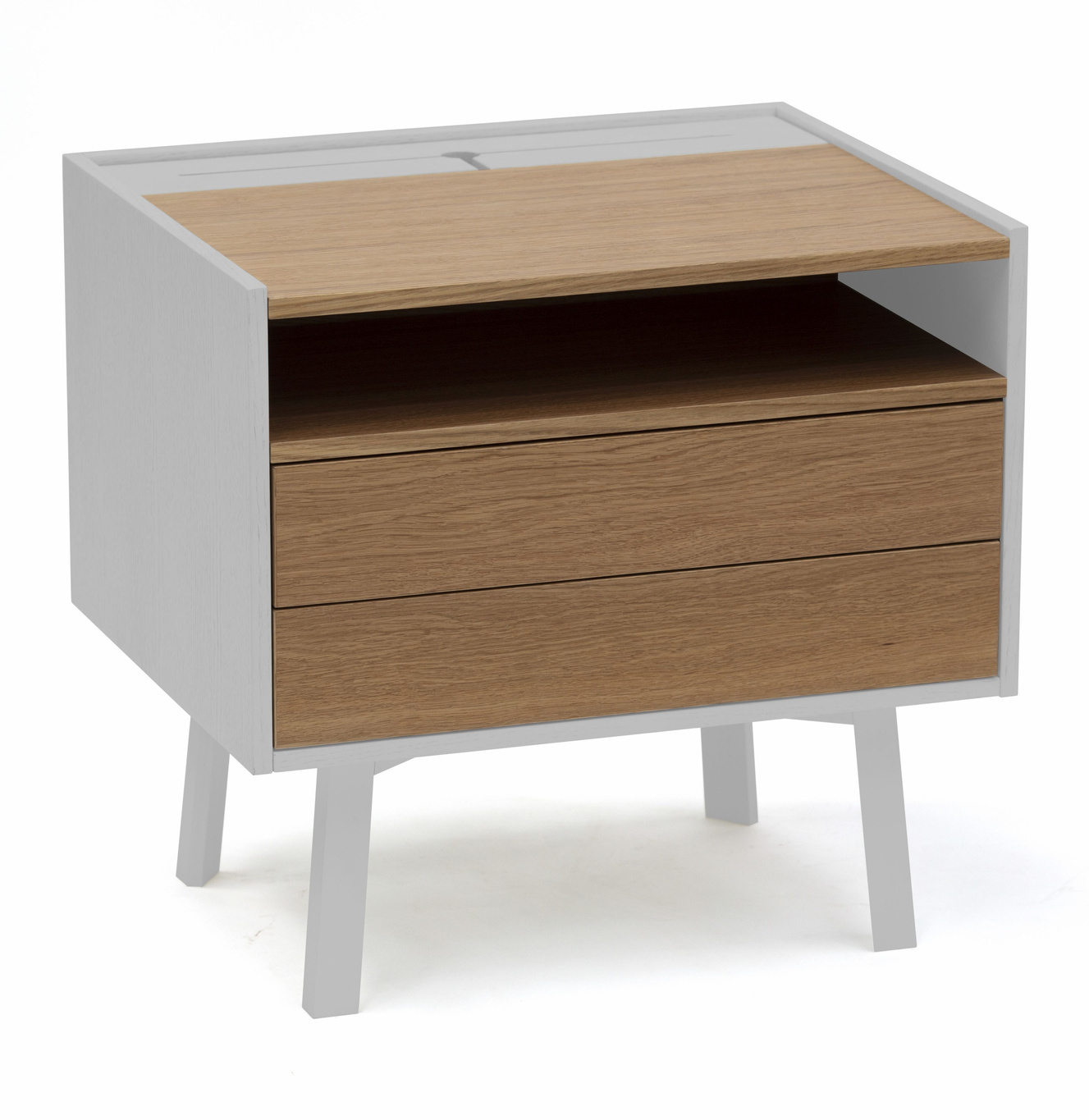 Diamond Nachtkastje - Lichtgrijs, 50,6 x 40,1 x 47,6 cm, FSC-Certificering