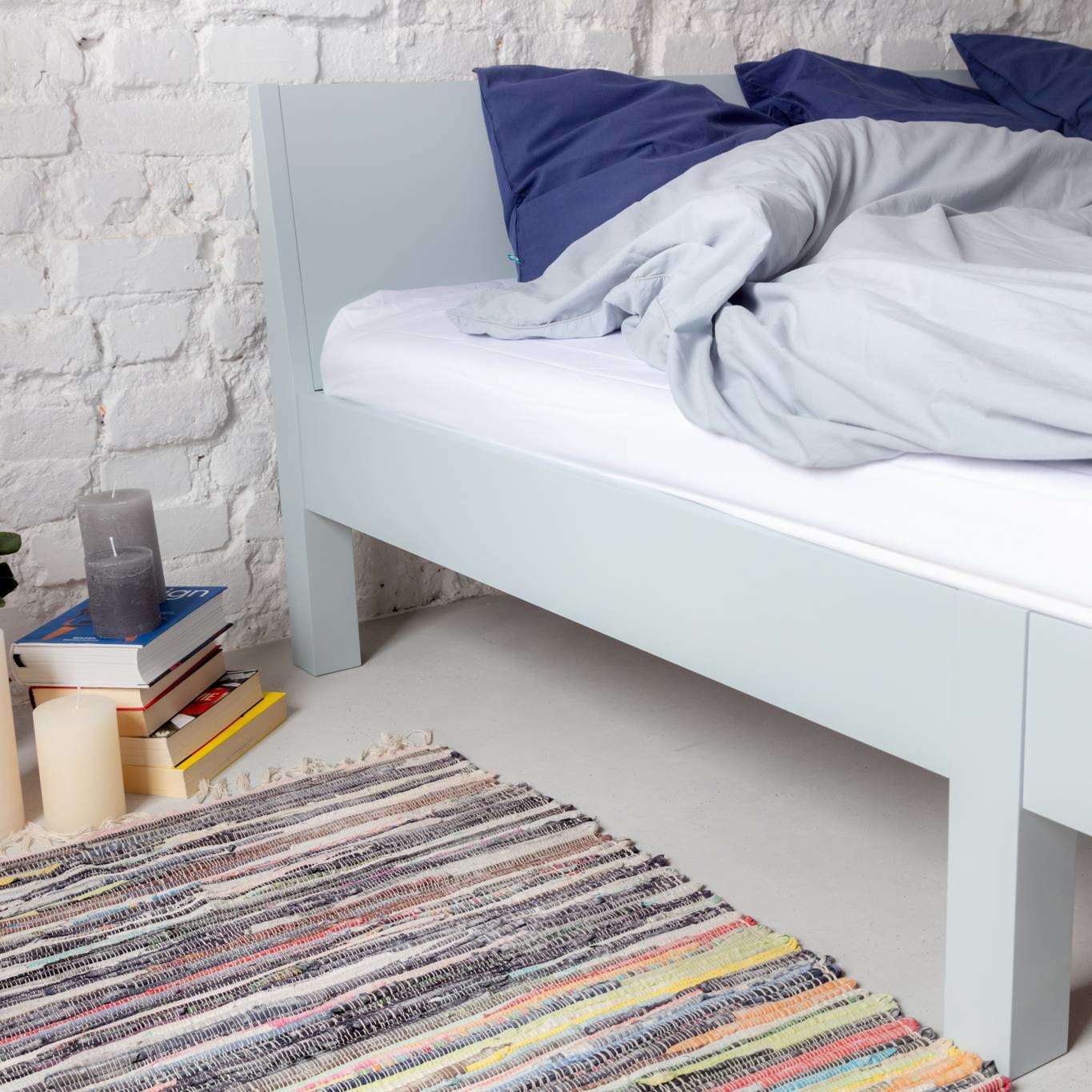 Dabi Bed - 140x200cm - Zacht Blauw (S 3020-B)
