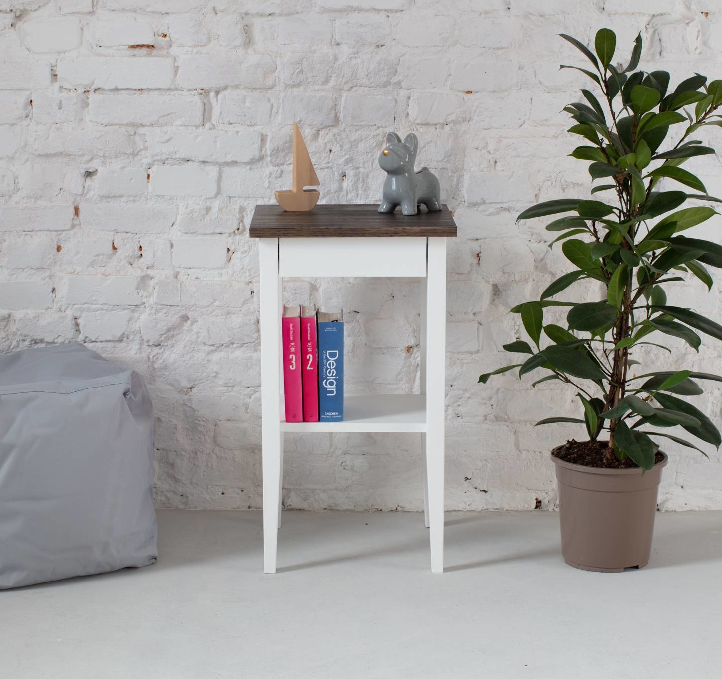 Entlik Nachtkastje - 70cm Zwart Eiken - FSC100% & FSCMIX Gecertificeerd