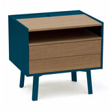 Diamond nachtkastje Petrolblauw - 50,6x40,1x47,6cm