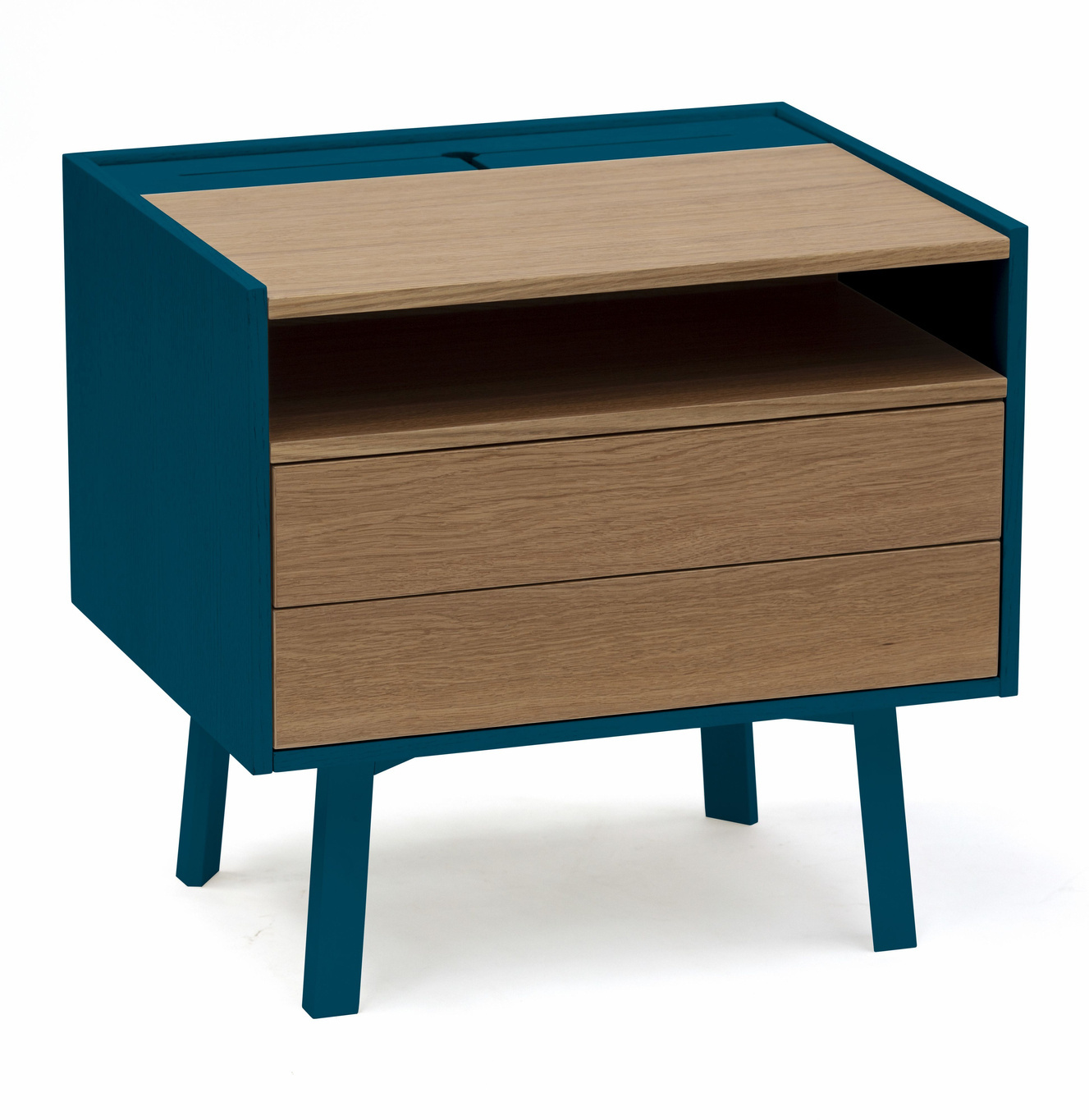 Diamond nachtkastje Petrolblauw - 50,6x40,1x47,6cm