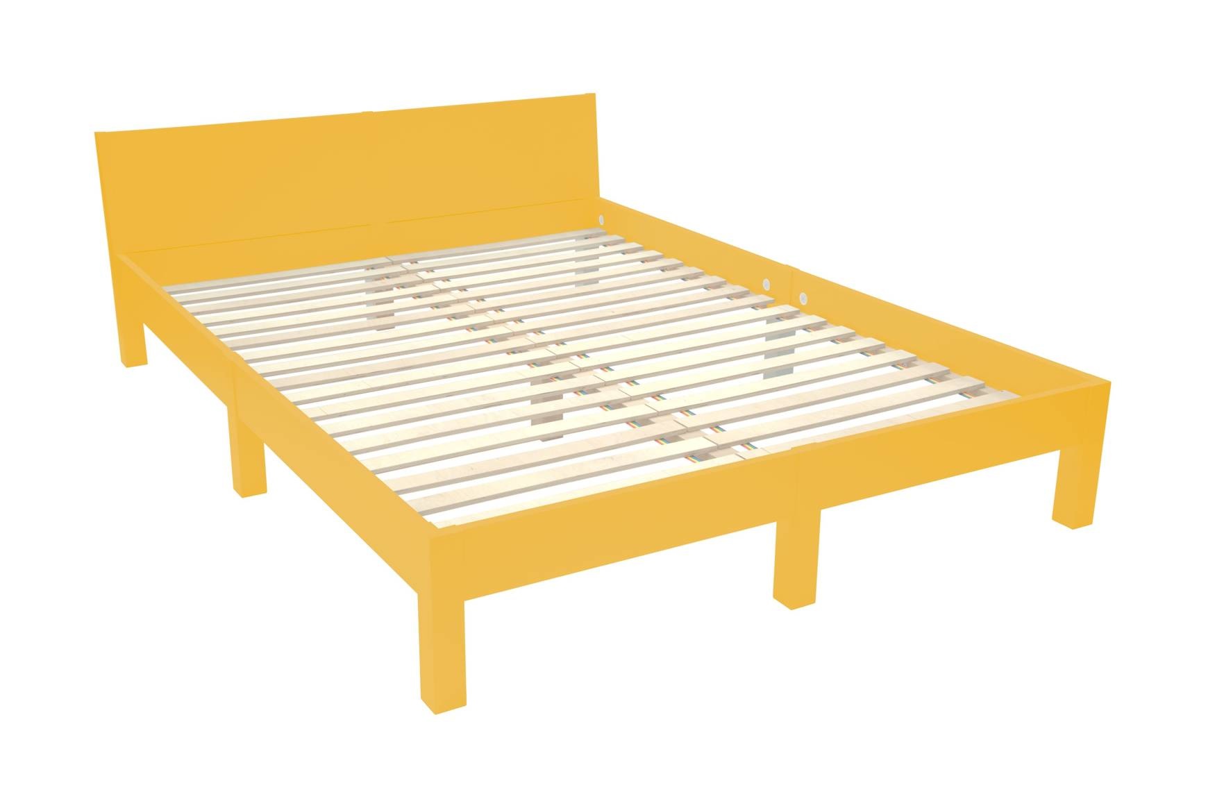 Dabi Bed - 160x200 cm - Bezem Geel (S 2070-Y10R)