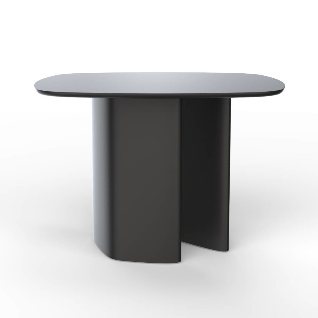 Erit Zwarte Salontafel 110x110cm - FSC Gecertificeerd