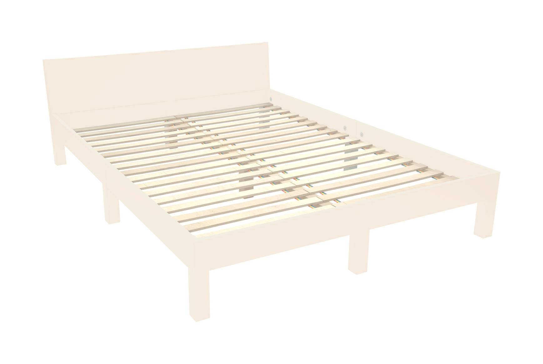 Dabi Bed - Krijtwit - 140 x 200cm | S 1005-Y10R