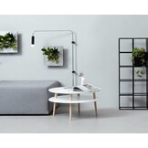 Bijzettafel Ufoto - Donkergrijs Betongrijs, Beukenhouten Poten, FSC Gecertificeerd