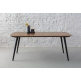 Eettafel Contrast | 180x90 cm | Eiken poten & blad | Essenhout | FSC gecertificeerd