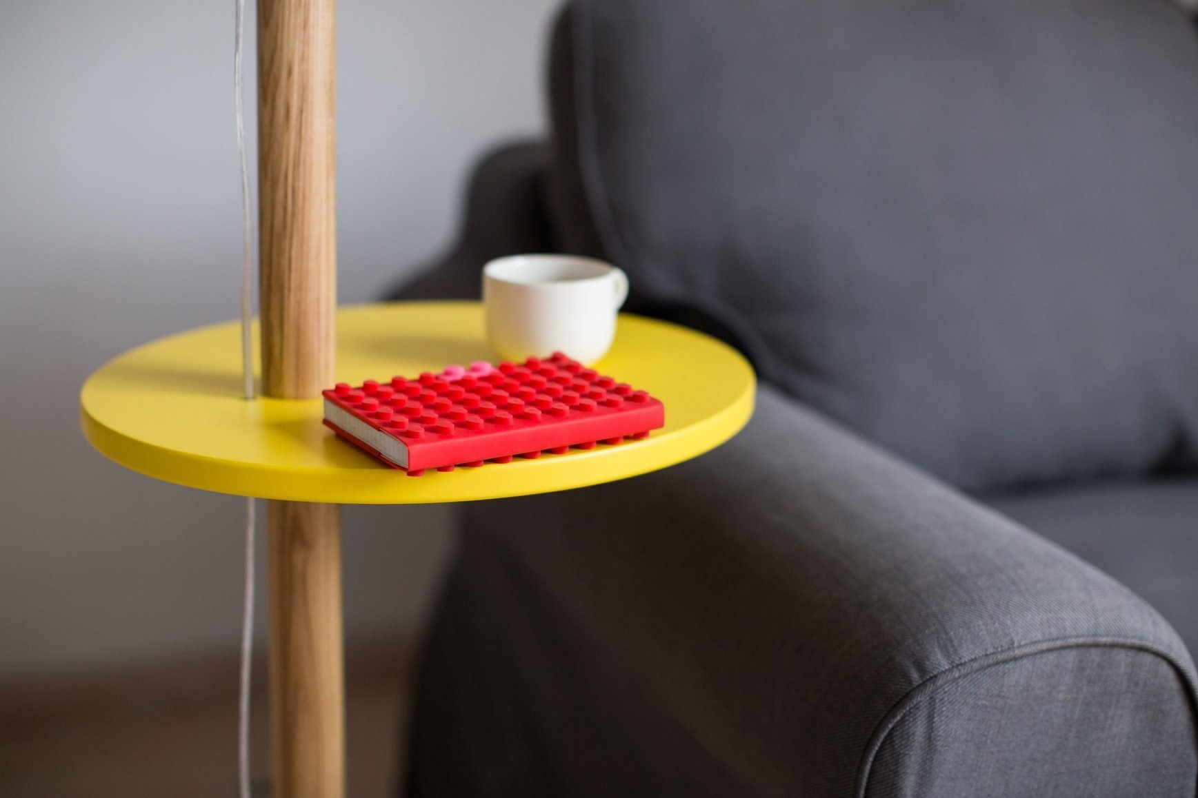 Designlamp Essenhout Zigzagkoord Zwart-wit | FSC-gecertificeerd