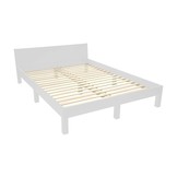 Dabi Bed 160x200cm lichtgrijs | FSC-certificering | Halfmat afgewerkt