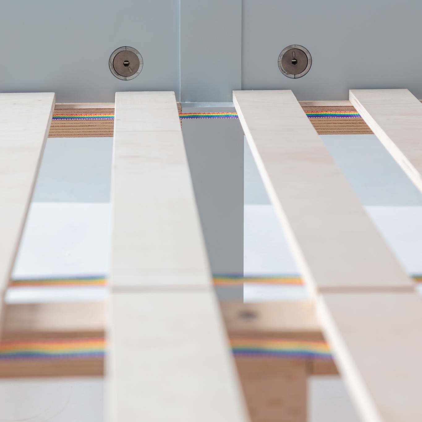 Dabi Bed 160x200cm lichtgrijs | FSC-certificering | Halfmat afgewerkt