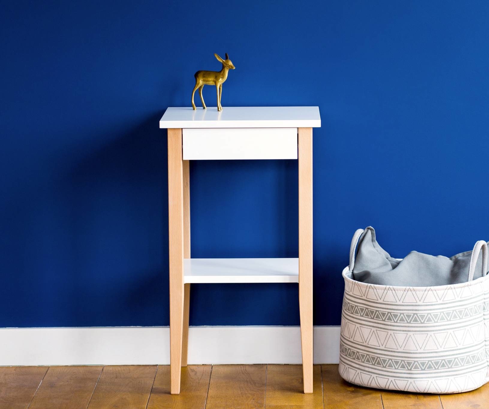 Entlik Nachtkastje - Zacht Blauw, Beukenhout & MDF, FSC Certificering