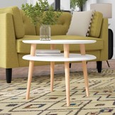 Bijzettafel Ufoto 57cm Donkergrijs | Beukenhouten Poten | FSC Gecertificeerd