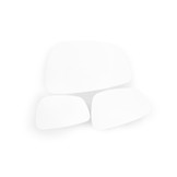 Endocarp Salontafel in S 0502-G50Y Wit met Essenhout Poten - 110x66x45 cm - FSC Gecertificeerd