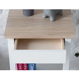 Entlik Nachtkastje - Wit Eiken, Beukenhout en Eikenfineer | 70cm Hoog