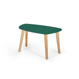 Endocarp Salontafel | Zeegroen Gelamineerd MDF & Essenhout | FSC Gecertificeerd