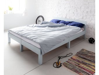 Dabi Bed - 140x220cm, Lichtgrijs, FSC Gecertificeerd