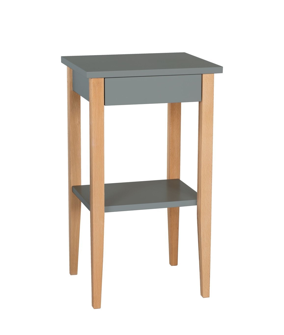 Entlik Nachtkastje - Donkergrijs Beukenhout MDF - FSC100%