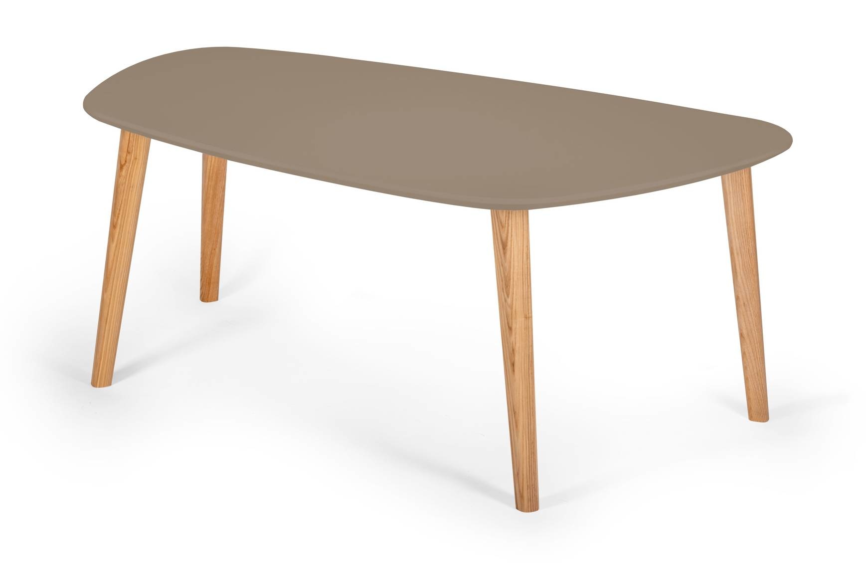 Endocarp Salontafel | 110x66x45 cm | Beverbruin & Essenhout | FSC Gecertificeerd