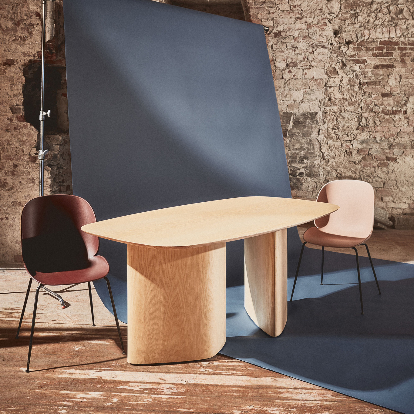 Eettafel Leuko - 180x100x75 cm - Antiek Roze - FSC100% & FSCMIX gecertificeerd