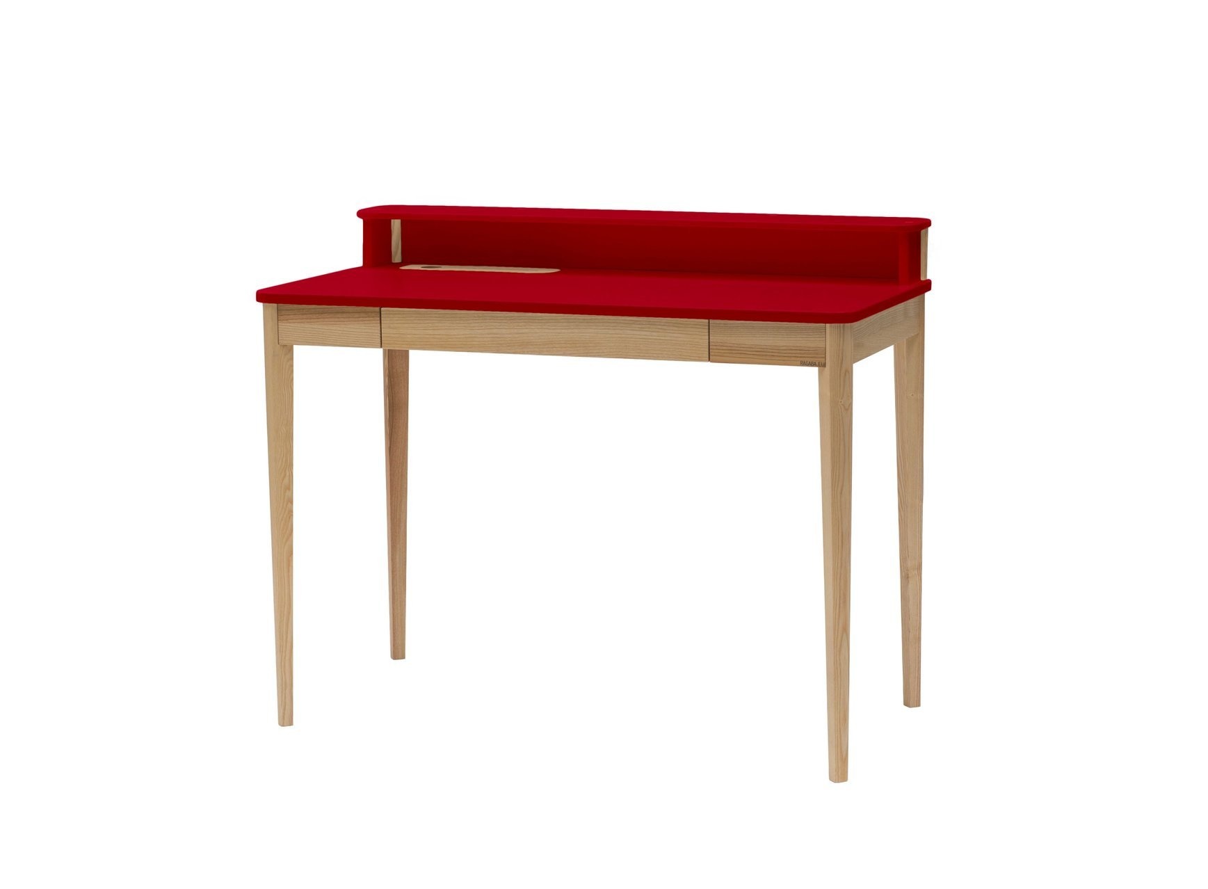 Elegante Ashme schrijftafel, rood, 110x56x75 cm