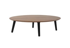 Grote salontafel Ovo in zwart, hoogte 45cm