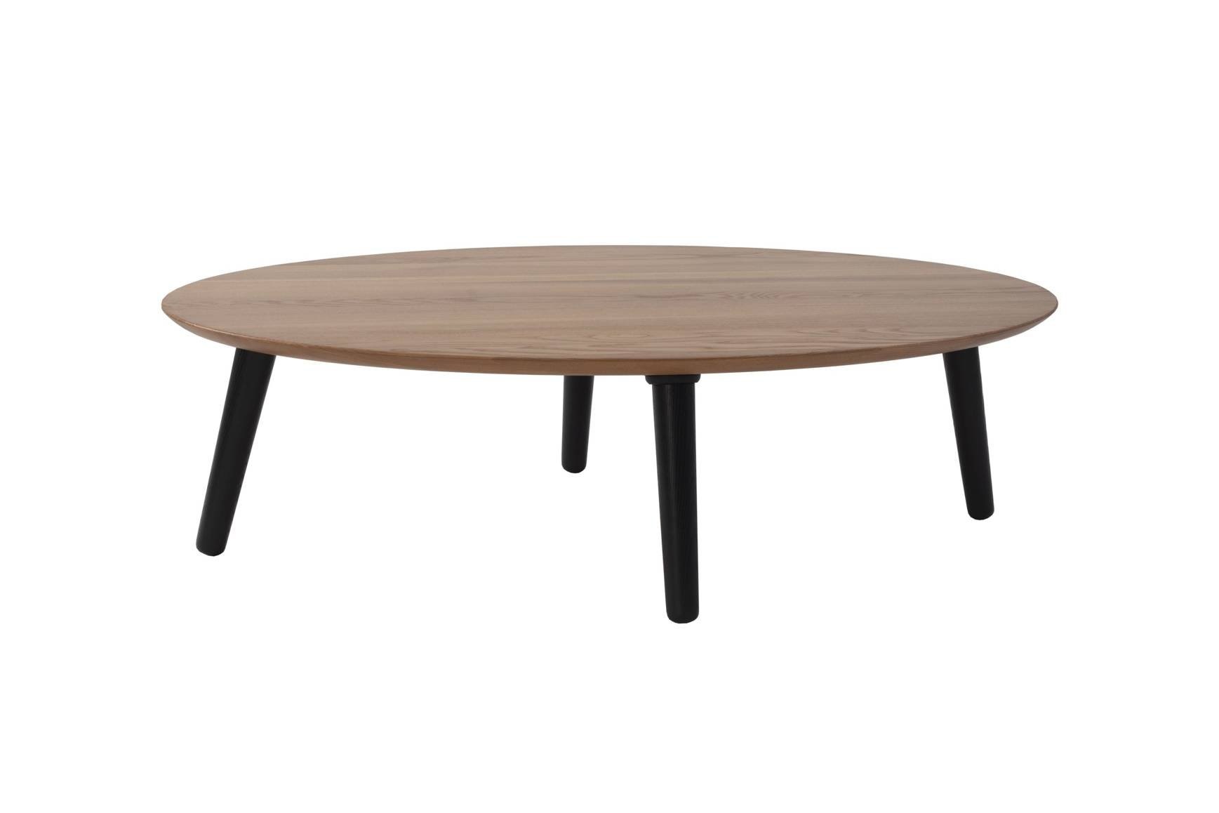 Grote salontafel Ovo in zwart, hoogte 45cm