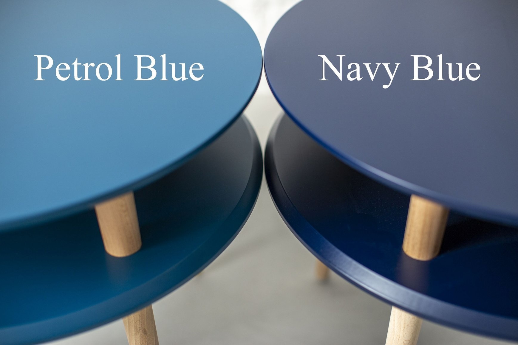 Hoekbureau Luka - 135cm breed - Rechts - Petrolblauw - Eiken poten - FSC gecertificeerd.