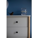 FSC gecertificeerde Ashme ladekast - essenhout en MDF - 6 lades - wit (60 karakters)