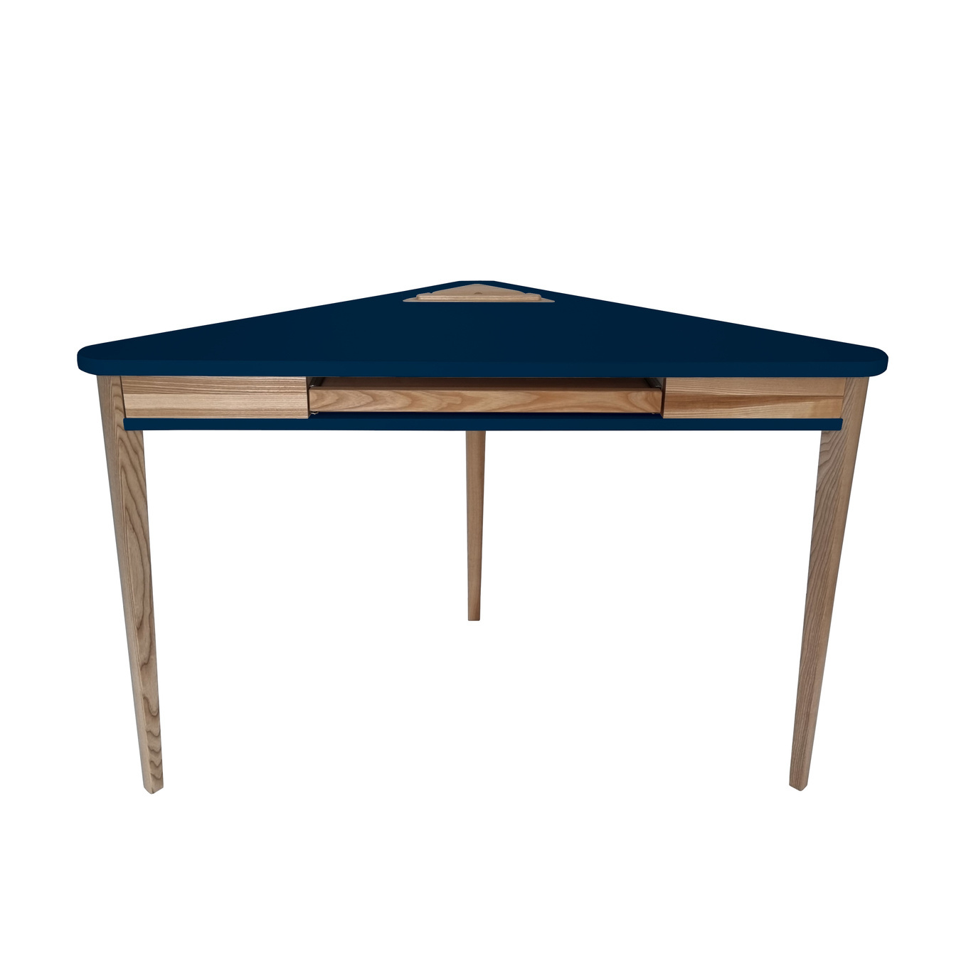 Hoekbureau Ashme - Marineblauw, 114x61x75 cm, FSC gecertificeerd
