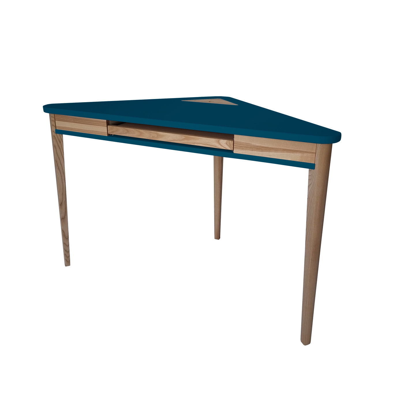 Hoekbureau Ashme | Petrolblauw | 114x61cm | FSC gecertificeerd