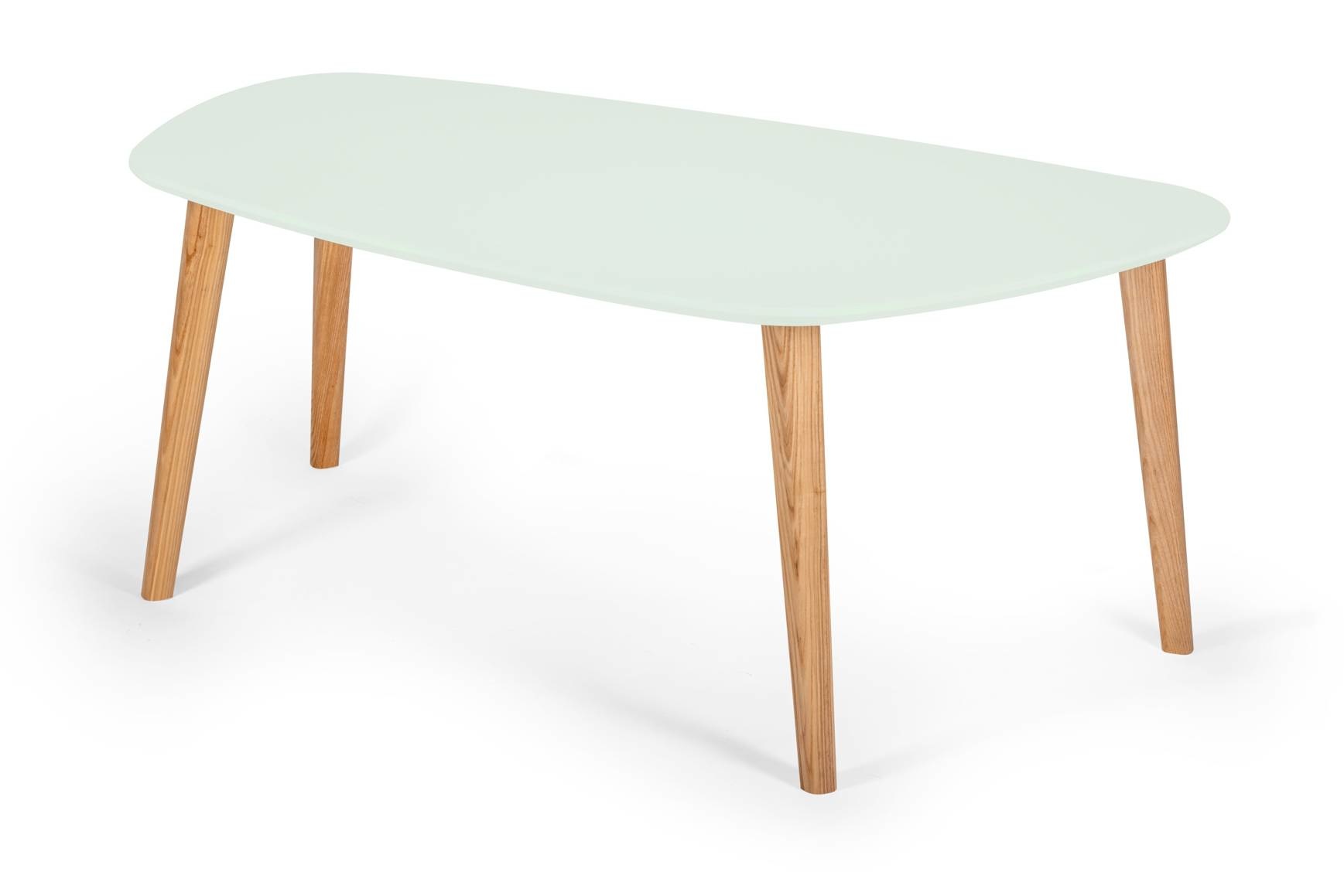 Essenhouten salontafel Endocarp in vluchtige munt – 110x66x45 cm – FSC gecertificeerd