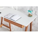 Hoekbureau Luka | Antiek Roze | Links | Essenhout & MDF | FSC gecertificeerd