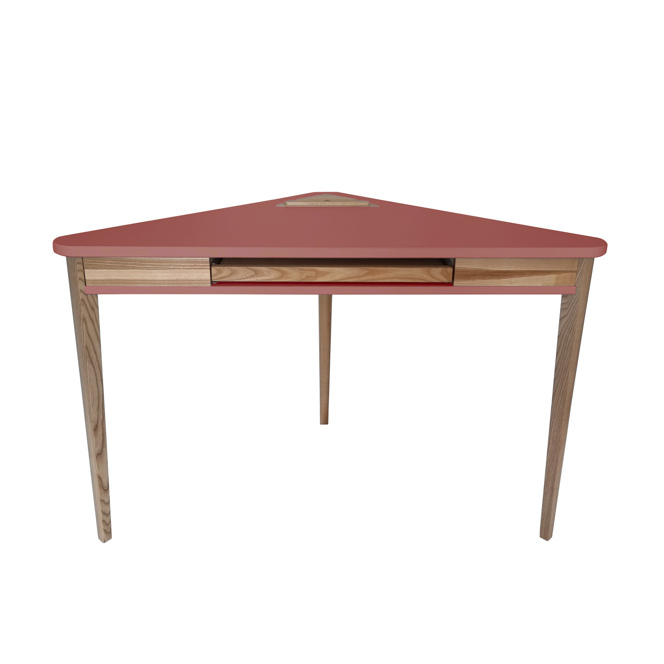 Hoekbureau Ashme - Antiek Roze - Toetsenbordlade - 114 x 61 x 75 cm