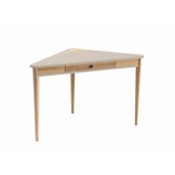Hoekbureau Ashme | Bruin Beige | 114x61x75 cm | Essenhout & MDF