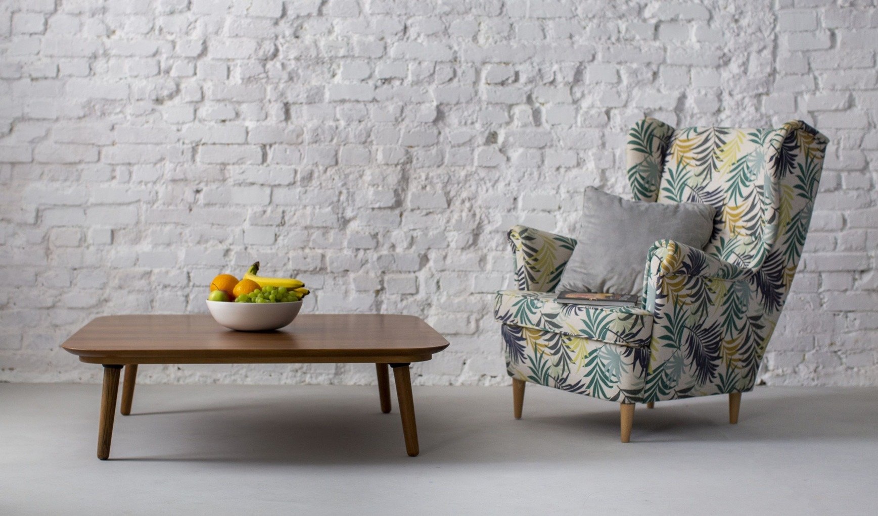 FSC-certified Tetra salontafel, wit essenhout, 110x110 cm