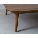 FSC-certified Tetra salontafel, wit essenhout, 110x110 cm