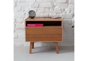 Eikenfineer Nachtkastje Diamond - FSC Gecertificeerd