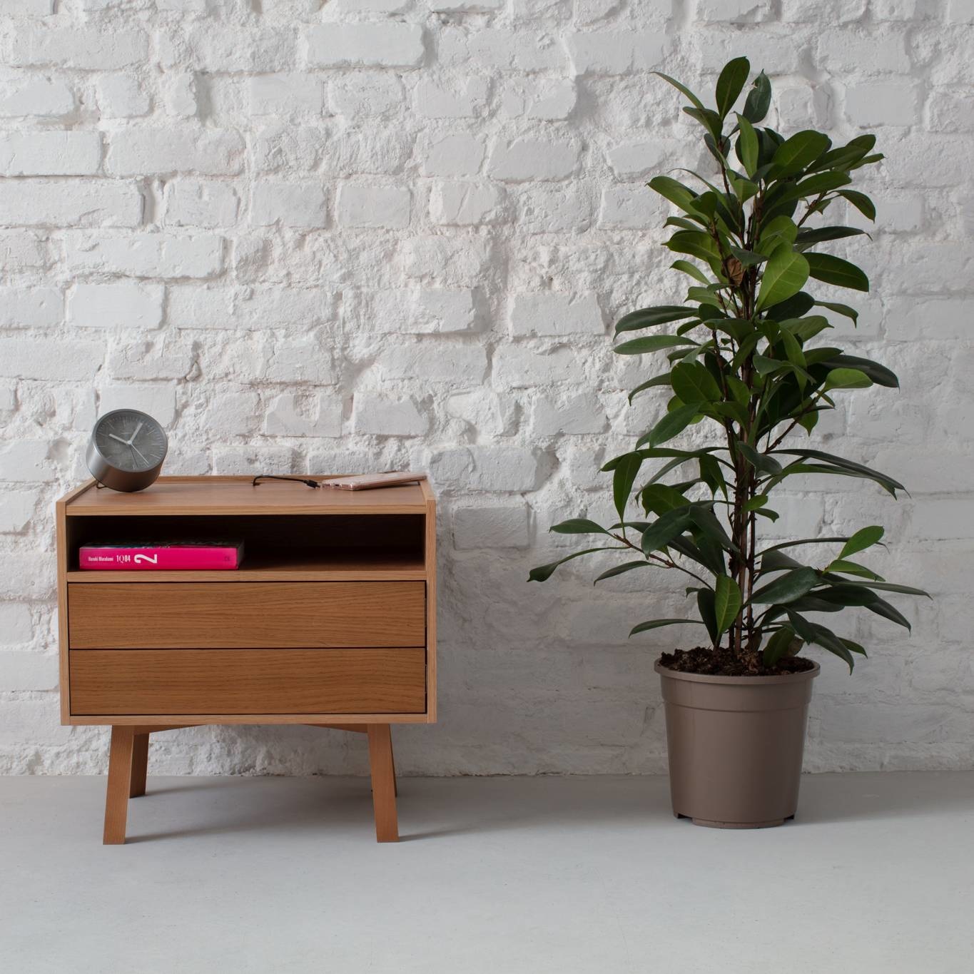 Eikenfineer Nachtkastje Diamond - FSC Gecertificeerd