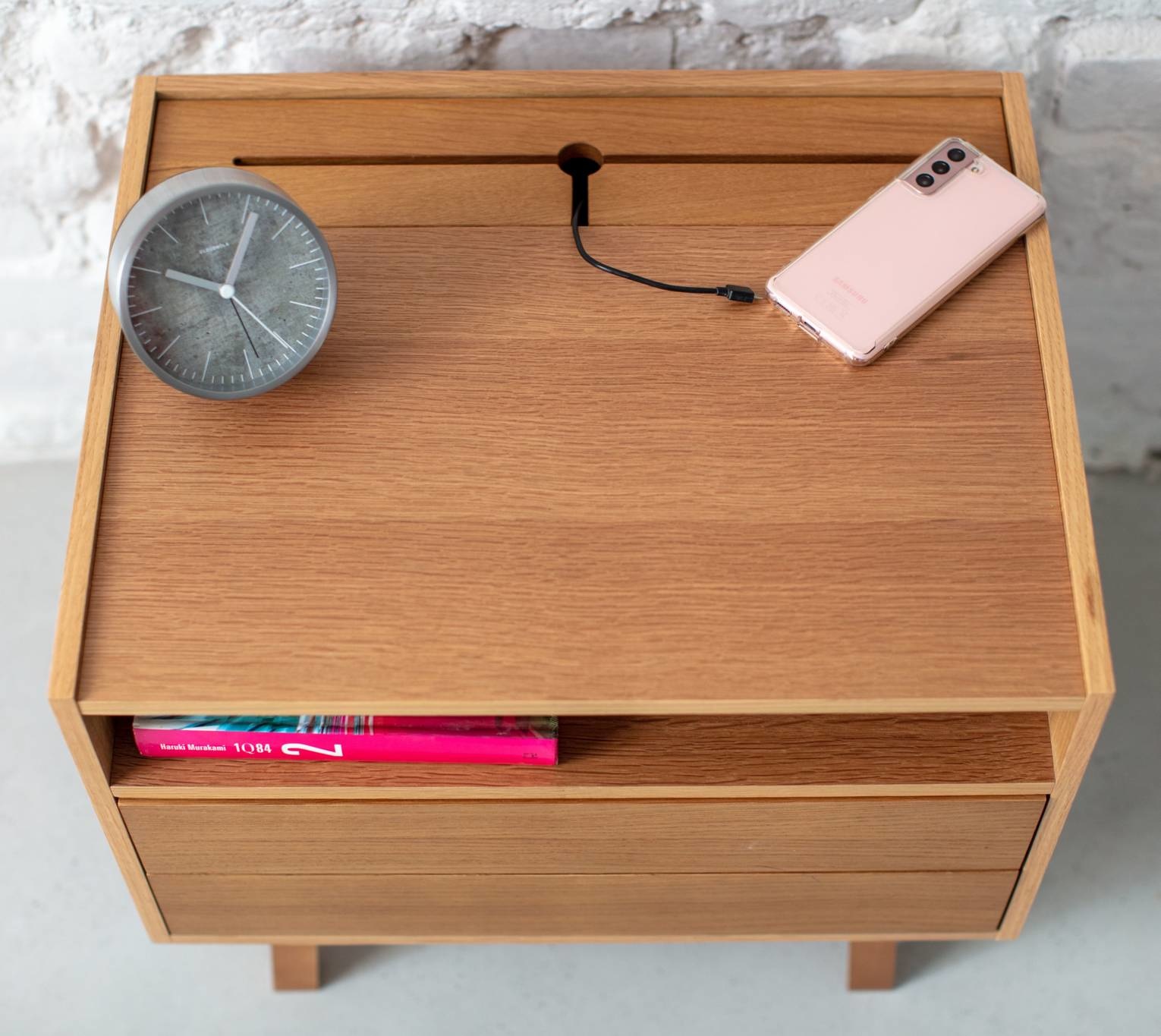 Eikenfineer Nachtkastje Diamond - FSC Gecertificeerd