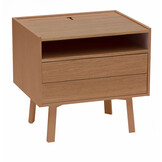 Eikenfineer Nachtkastje Diamond - FSC Gecertificeerd